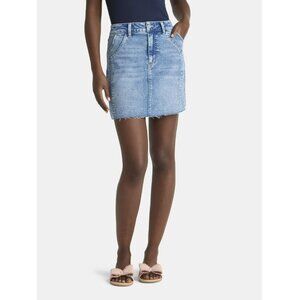 Time and Tru Women's Denim Mini Skirt Size 16 NWT - Waist 38"